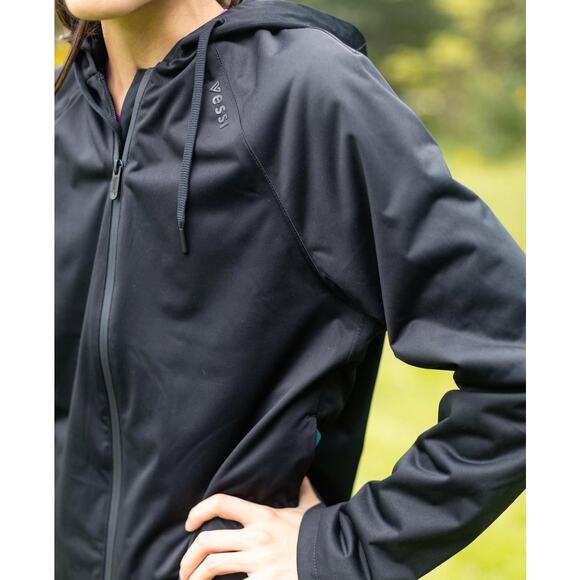 VESSI Overcast Waterproof Jacket Women’s Small Full Zip Hooded Rain Coat - Picture 2 of 12